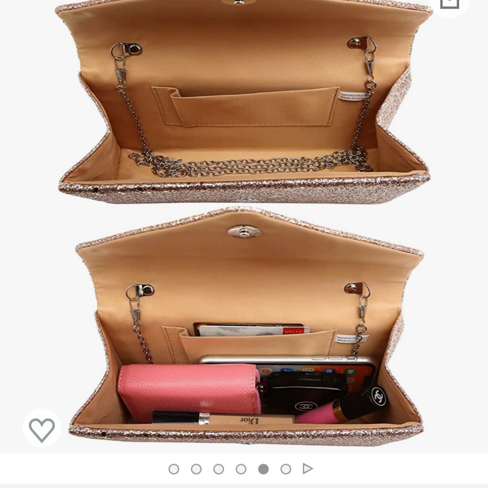 Brand new sparkle clutch never used with tags on
